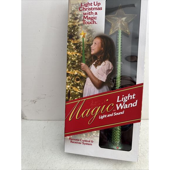 New Magic Light Wand Christmas Remote Control & Receiver W/Light and Sound - Picture 3 of 8
